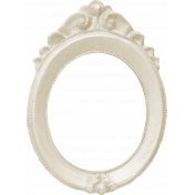 Spookalicious- White Ornate Frame