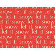 Sweater Weather- Journal Tag- Let It Snow