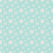 Sweater Weather Papers- Blue With White Snowflakes