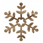 Sweater Weather- Wood Snowflake 02