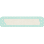 Birthday Wishes- Blue Polka Dot Tag