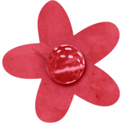 Birthday Wishes- Red Paper Flower 