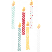 Birthday Wishes- Candles Stamp