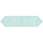 Furry Friends- Kitty- Cat Nap Word Art