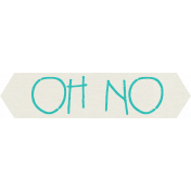 Furry Friends- Kitty- Oh No Word Art