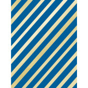 Shine- Journal Cards- Blue & Gold Stripes