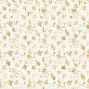 Shine- Gold Floral Vellum Paper