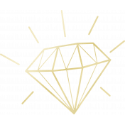 Shine- Gold Diamond Shape