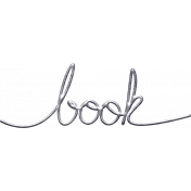 Jane- Handwritten Metal Word Art- Book 