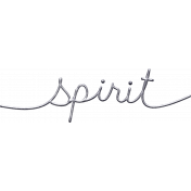 Jane- Handwritten Metal Word Art- Spirit
