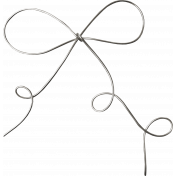Jane - Silver Metal Bow