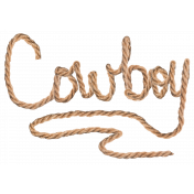 Cowboy word art