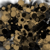 Black and Gold ink spots paper