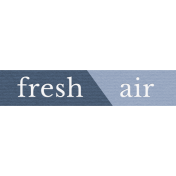 Fresh Start Elements- Word Art- Fresh Air