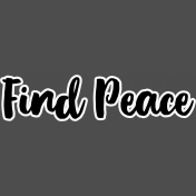 Pocket Basics 2 Pocket Title- Layered Template- Find Peace 2