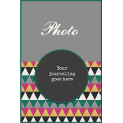 Circle Journal Card 4x6 Template 01b