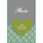 Heart Journal Card 4x6 Template 01b