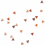 Already There- Copper Confetti Scatter- Large Triangles