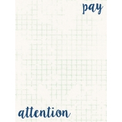 Good Day- Journal Card- Pay Attention