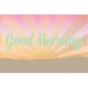 Good Day Skyline- Morning Journal Card w/ Text (4x6)