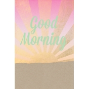 Good Day Skyline- Morning Journal Card Vertical w/ Text (4x6)