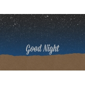 Good Day Skyline- Night Journal Card w/ Text (4x6)