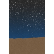 Good Day Skyline- Night Journal Card Vertical (4x6)