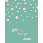 Work Day Journal Cards- Getting Things Done