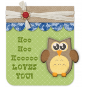 Hoo Hoo Hooooo Loves You Journaling Tag