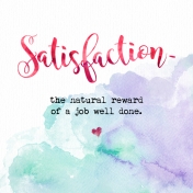 Satisfaction Journaling card 3x3