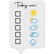 Weather indicator tag