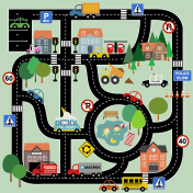 Car track paper