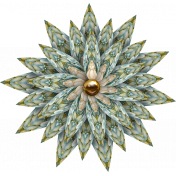 Vintage Spiral Flower 02