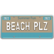 Summer License Plate 01