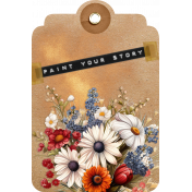 Floral Tag 1