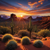 Desert Sunset Background