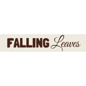 Autumn Art- Falling Leaves Label