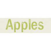 Autumn Art- Apples Label