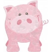 Barnyard Fun- Stamped Pig