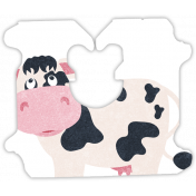 Barnyard Fun- Bread Tag- Cow