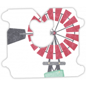 Barnyard Fun- Bread Tag- Windmill