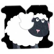 Barnyard Fun- Bread Tag- Sheep