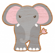 Noah's Ark Wooden Elephant