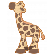 Noah's Ark Wooden Giraffe
