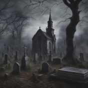 Victorian Cemetery Background