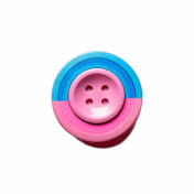 Button- Pastel Pink and Blue