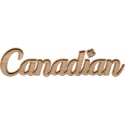 Canadian Wood Word Art