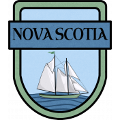 Nova Scotia Word Art Crest