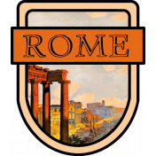 Rome Word Art Crest