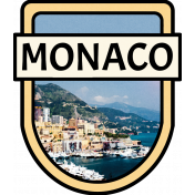 Monaco Word Art Crest